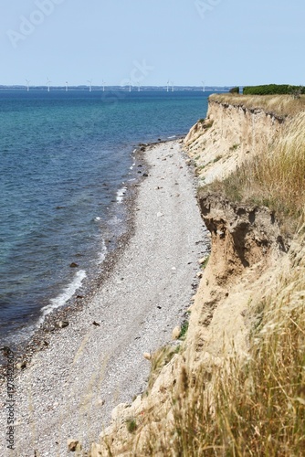 Coastal landscape on the island of Tuno in Denmark