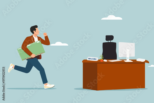 Running Man With Files