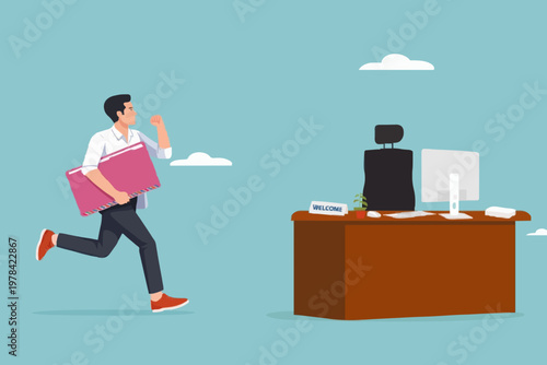 Running Man With Files