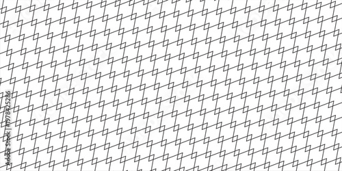 Steel wire chain link fence seamless pattern. Metal lattice with rhombus, diamond shape silhouette. Grid fence background.eps,10