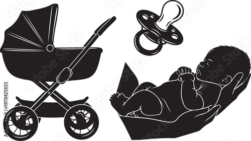 Baby Care Essentials with Stroller and Pacifier Included Always