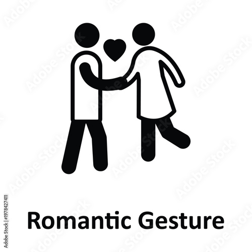 Romantic Gesture Vector icon which can easily modify or edit