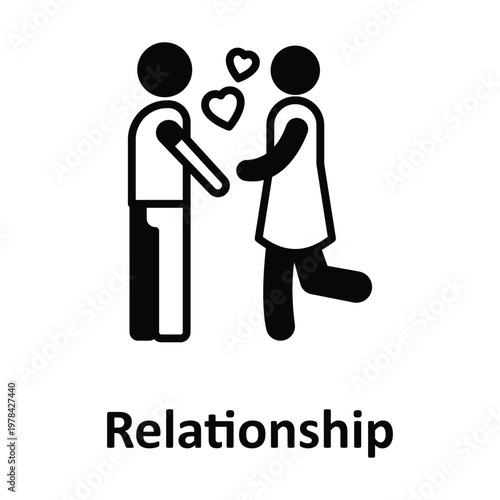 Relationship Vector icon which can easily modify or edit