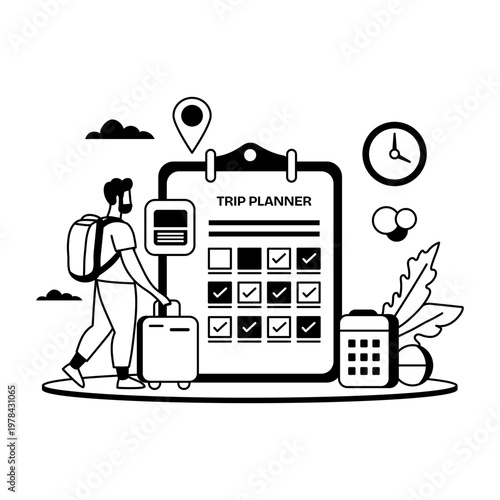 A drawing style illustration depicting debt
