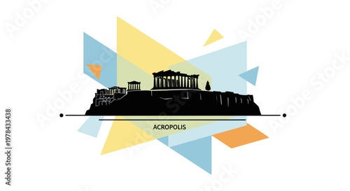 Acropolis of Athens ancient Greek architecture.
