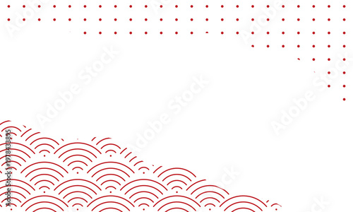 Abstract chinese accent background template