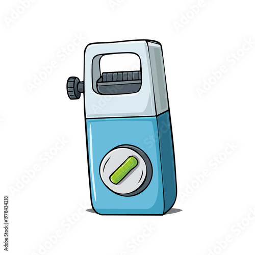 Retro Electric Shaver with Chrome Details and Simple Handle