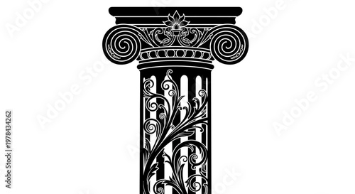Detailed ornate column capital architecture.