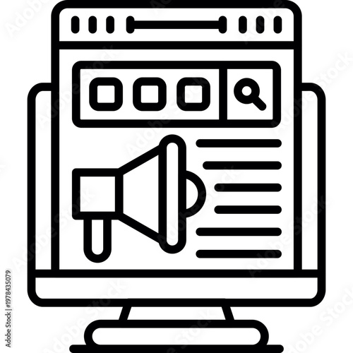 Call To Action Icon Vector Element