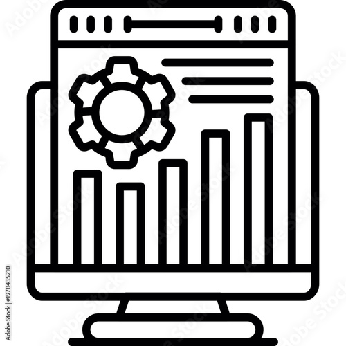 Performance Optimization Icon Vector Element