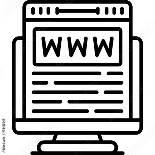 Domain Icon Vector Element