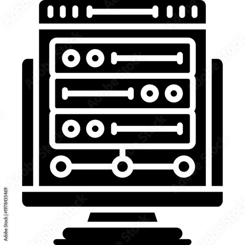 Hosting Icon Vector Element