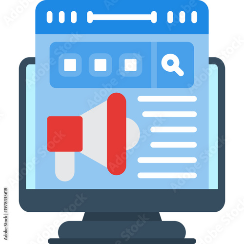 Call To Action Icon Vector Element