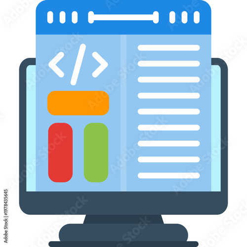 Front End Icon Vector Element