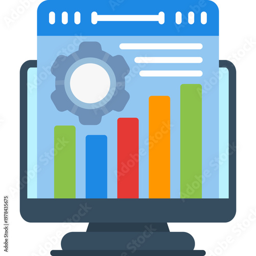 Performance Optimization Icon Vector Element