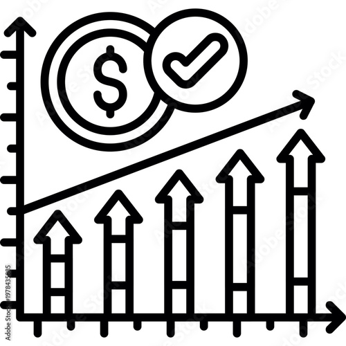Margin Trading Icon Vector Element