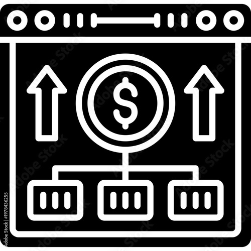 Asset Allocation Icon Vector Element