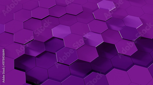 purple honeycomb abstract background 4k resolution. 3d ilustration	