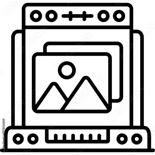 Gallery Icon Vector Element