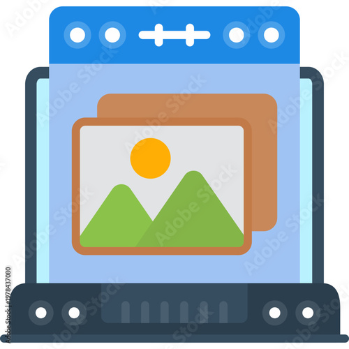 Gallery Icon Vector Element