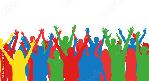 Diverse Group of People Celebrating Together.