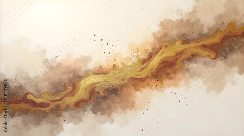 Colorful Floral Arrangement with Golden Lettering for Flower Sale Promotion