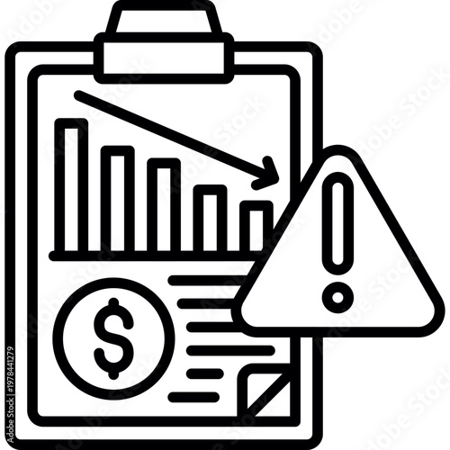 Insolvency Icon Vector Element