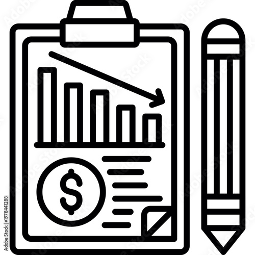 Bankruptcy Petition Icon Vector Element