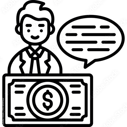 Wage Garnishment Icon Vector Element