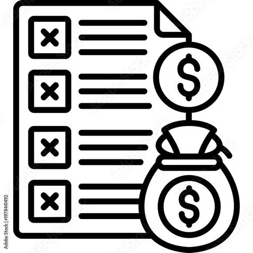 Insolvent Company Icon Vector Element