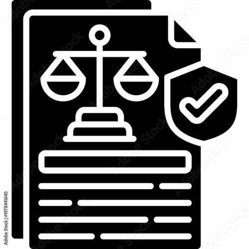 Legal Notice Icon Vector Element