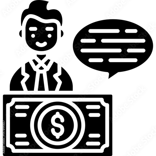 Wage Garnishment Icon Vector Element