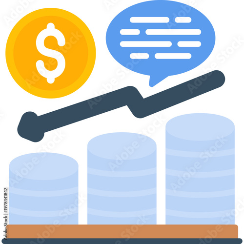 Financial Distress Icon Vector Element