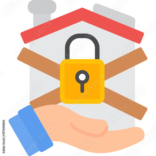 Foreclosure Icon Vector Element