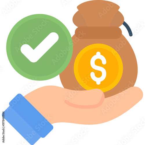 Debt Settlement Icon Vector Element