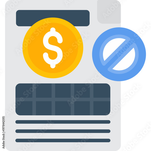 Company Liquidation Icon Vector Element