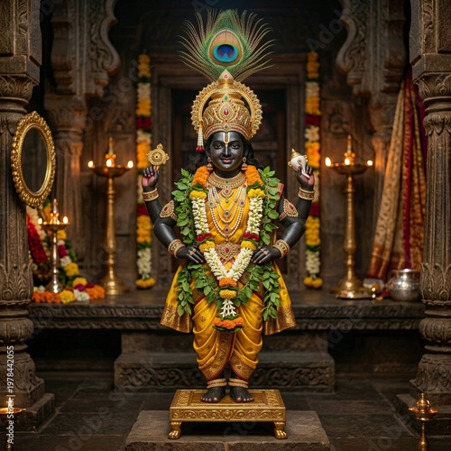 Four-Armed Idol of Lord Vit...