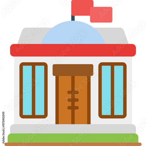 Embassy Icon Vector Element