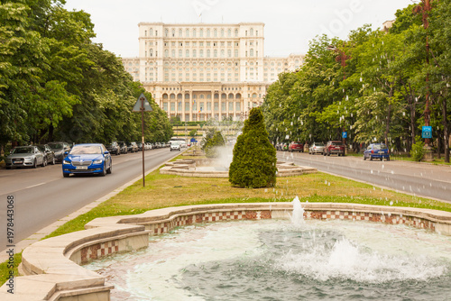 Parlament palace, or Palace of Nation, Bucharest, Romania