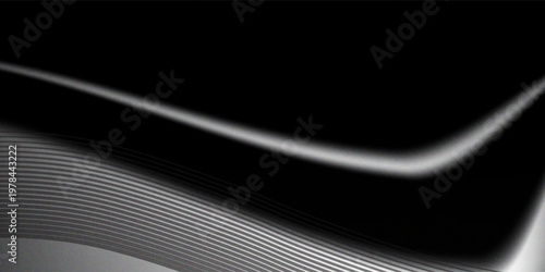 Monochrome grainy background black white dark noisy texture grunge abstract retro banner poster header backdrop design, vector eps10.