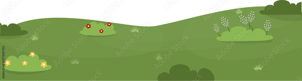 Fototapeta premium Green grass illustration