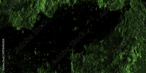 Dark Green Grunge Texture Background. green moss on the stone grunge watercolor background texture panoramic banner background from rough linen dark green cloth or burlap. Distinctly distressed appear