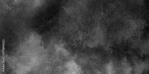 Abstract ash cloud and smoke texture in dark background. White Black fog effect transparent smoke isolated dark dramatic sky with black stormy clouds. Grunge creative and decorative fractal smoke art