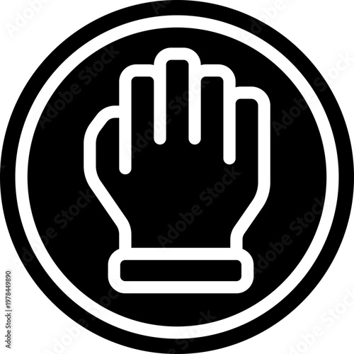 hold hand glyph icon. Strong and solid vector icon for websites, mobile interfaces, presentations, and visual branding. High quality and easy to edit.