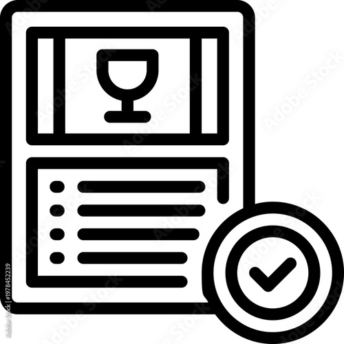 order line icon. Clean and minimalist vector icon for websites, mobile apps, presentations, and logos. Fully scalable and customizable for any project.