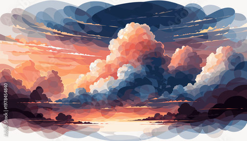 Vibrant autumn foliage creates a stunning seamless pattern on a colorful surface