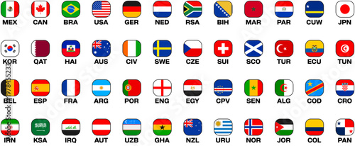 Football 2026 Teams Flag Icons