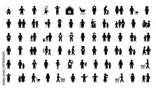 Collection of diverse handwritten alphanumeric symbols and mathematical operators Vector