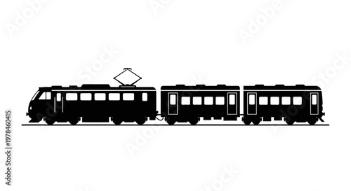 Black silhouette of a train.