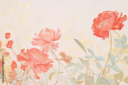 Garden backgrounds painting pattern.